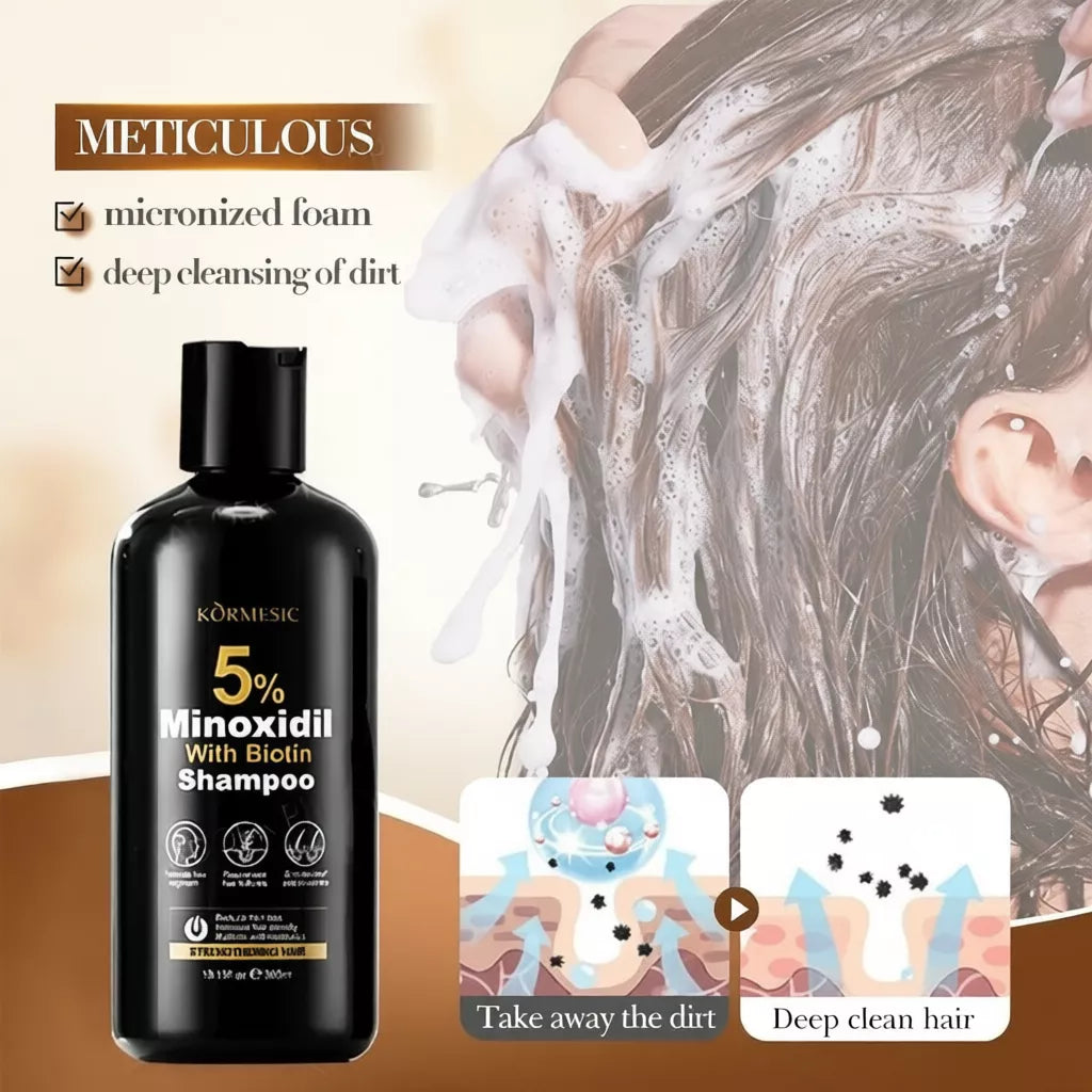 Minoxidil hair growth shampoos